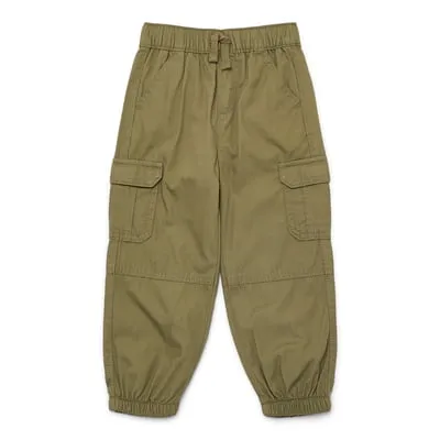 Wonder Nation Baby and Toddler Boys Cotton Cargo Jogger Pants, Sizes 12M-5T