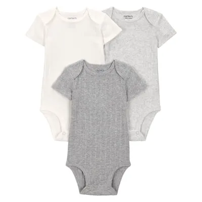 Carter's Child of Mine Baby Bodysuits, 3-Pack, Sizes Preemie-24 Months