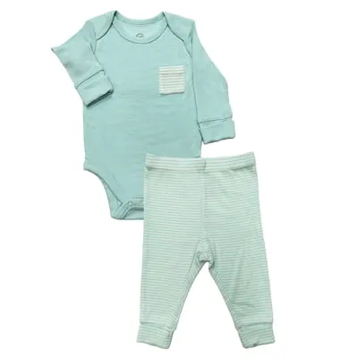 Wonder So Soft Modal by Wonder Nation Baby Boys Bodysuit and Pants Set, 2-Piece, Sizes 0/3M–6/9M