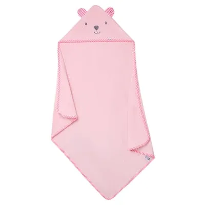 Gerber Baby Girl Pink Absorbent Hooded Towel, One Size