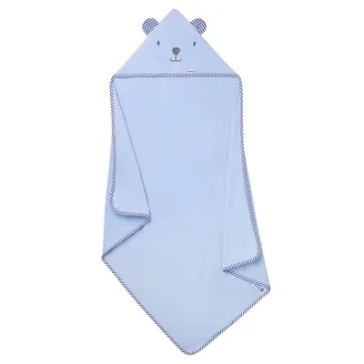 Gerber Baby Boy Blue Absorbent Hooded Towel, One Size