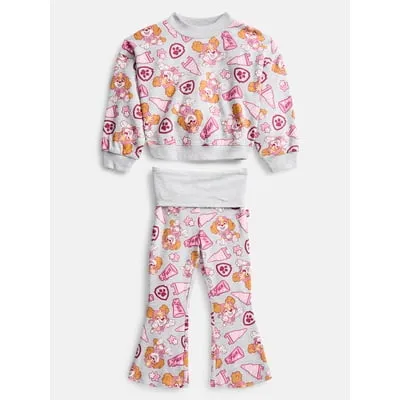 Paw Patrol Toddler Girls Allover Print Top and Flared Leggings Set, 2-Piece, Sizes 12M-5T