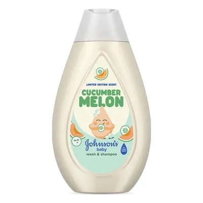 Johnson’s No More Tears Baby Wash & Shampoo, Cucumber Melon Scent, 13.6 fl. oz