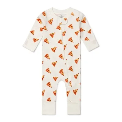 Monica + Andy Organic Cotton Gender Neutral Long Sleeve Baby One-Piece Pajama, Sizes Newborn - 24 Months