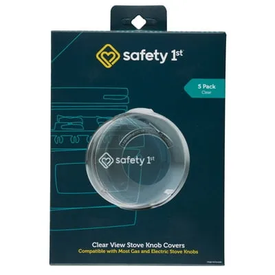 Safety 1ˢᵗ Clear View Stove Knob Covers (5pk), Clear