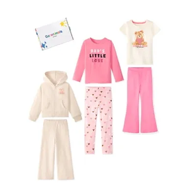 Garanimals Baby & Toddler Girl 6-Piece Kid Pack Outfit Set, Sizes 0-6T