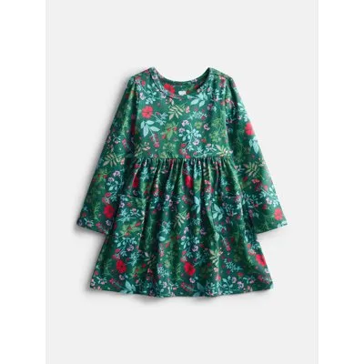 Wonder Nation Baby and Toddler Girls Long Sleeve Dress, Sizes 0M-5T