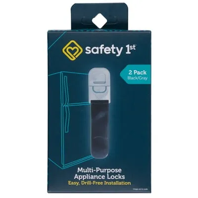 Safety 1st Multi-Purpose Appliance Lock (2pk), Black, Toddler