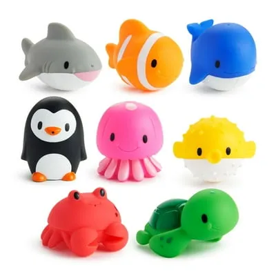 Munchkin® Ocean™ Squirts Baby and Toddler Bath Toy, 8 Pack, Unisex