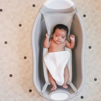 Regalo Baby Basics Grow with Me Infant Bath Tub, Grey, Unisex, Plastic