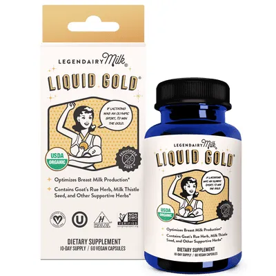 Legendairy Milk Liquid Gold, Lactation Supplement for Increased Milk Production, 60 Count