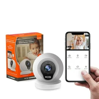 MobiCam Multi-Purpose Monitoring System, WiFi Video Baby Monitor Camera, Two-Way Audio, Night Vision