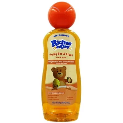 Ricitos de Oro Hypoallergenic Honey Baby Shampoo 400ml - Ricitos de Oro Miel Champu de Bebe (Pack of
