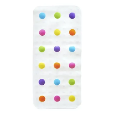 Munchkin® Dots™ Non-Slip Bath Mat for Kids, 30.5 in. x 14.25 in., MultiColor, Unisex