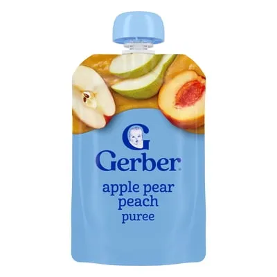 Gerber Toddler Food Puree, Fruit & Veggie Favorites, Variety Pack, 3.5 oz Pouches (9 Pack)
