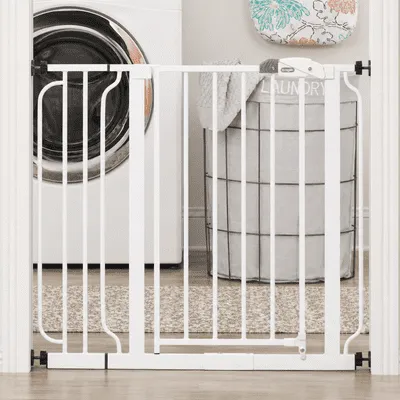 Regalo Easy Step 38.5-Inch Extra Wide Baby Gate, Includes 6-Inch Extension Kit, 4 Pack Pressure Mount Kit and 4 Pack Wall Mount Kit