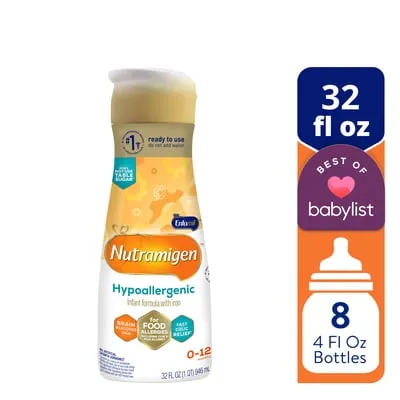 Nutramigen Hypoallergenic Baby Formula, Ready-to-Feed, 32 fl oz Bottle