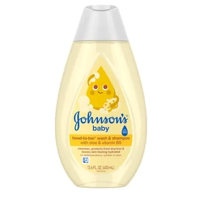 Johnson's Baby Head-To-Toe 2-in-1 Baby Wash & Shampoo, 13.6 fl. oz
