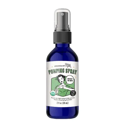 Legendairy Milk Pumping Spray, Natural Lubricant for Breast Pump Flanges, 2 fl oz, 1 Bottle