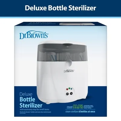 Dr. Brown's Deluxe Electric Sterilizer for Baby Bottles, Nipples, & Other Baby Essentials, BPA Free