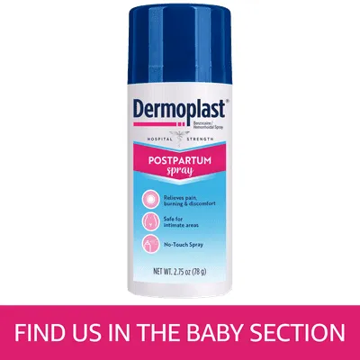 Dermoplast Postpartum Perianal Pain Relief Spray, Unscented, 2.75 oz
