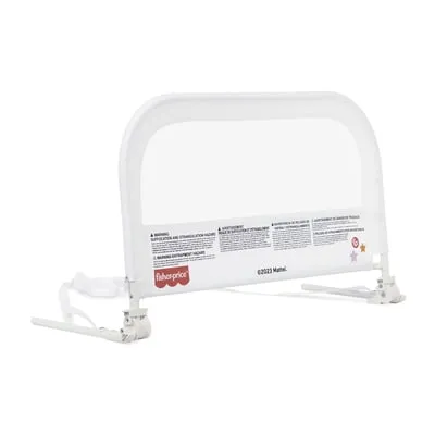 Fisher-Price Little Naps Bed Rail for Kids Aged 2-5, White Material