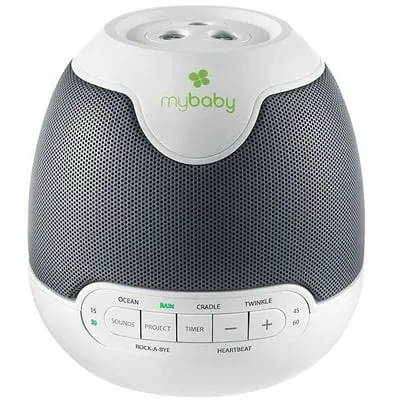 HoMedics My Baby Lullaby Sound Spa Sound Machine and White Noise Machine - Sounds & Projection, Plays 6 Sounds & Lullabies, Image Projector Featuring Diverse Scenes, Auto-Off