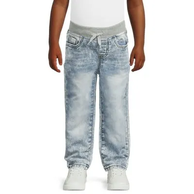 Wonder Nation Toddler Boy's Knit Denim Jeans, Sizes 12M-5T