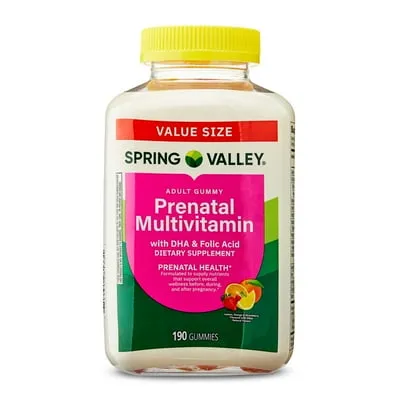 Spring Valley Prenatal Adult Gummy Supplement Value Size, 190 Count