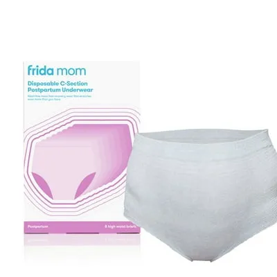 Frida Mom Disposable Postpartum Underwear for Women, High Waist, Petite One Size (8 Count)