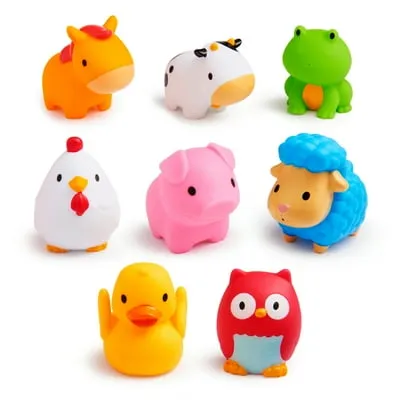 Munchkin® Farm™ Animal Squirts Baby Bath Toy, 8 Pack, Unisex